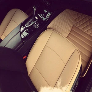 PU leather Car Front Seat Covers Breathable Deluxe Seat Cushion Accessories - Picture 1 of 12