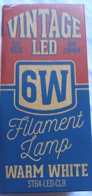 InLight INL-ST64-LED-ES-CLR 6w LED ST64, dimmable, 2000K, E27, 650lm - Image 1 of 4