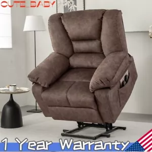 Electeic Massage Recliner Velvet Sofa Chair with Heating Vibration 330lb Load - Picture 1 of 15