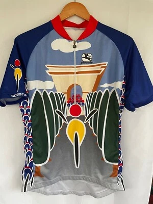 Camisa de Ciclismo Giordana - Tour de Francia - Arco del Triunfo - UNISEX Media Cremallera  Foto 1 de 4