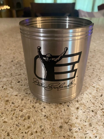 Vintage Dale Earnhardt Sr. Insulated Nascar Steel Can Drink Beverage Can Koozie Cover