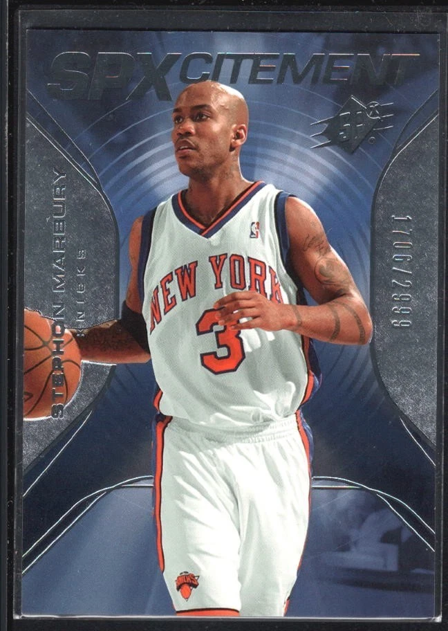 STEPHON MARBURY 2006/07 SPX #74 SPXCITEMENT KNICKS SP #1706/2999 - Image 1 of 1