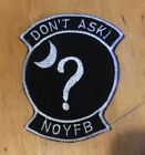 Don't Ask - custom embroidered patch. Orginal design by Alleykat