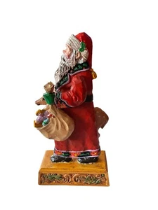 Flat Santa Claus St. Nicholas Figure 10” Wood Resin - Picture 1 of 4
