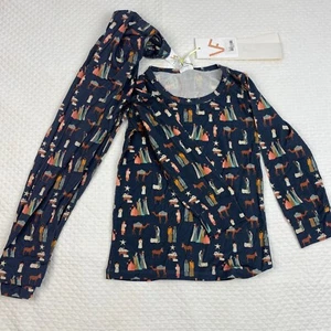 Velvet Fawn Size 5 Modal Long Sleeve Pajama Set Silent Night Nativity Christmas - Picture 1 of 7