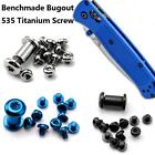 Replacement Alloy T6 Shank Handle Screws Spindle Set For Benchmade Bugout 535 D