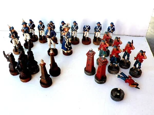 PETITS SOLDATS JEU D'ÉCHEC INCOMPLET EN COMPOSITION Ht 9,5 cm DANS L' ÉTAT - Imagen 1 de 10