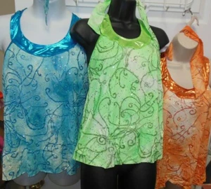 Top Holograma Brillante 4 Colores Damas Tallas Mujer Plus Forrado Lámina Jazz Elogio - Imagen 1 de 15