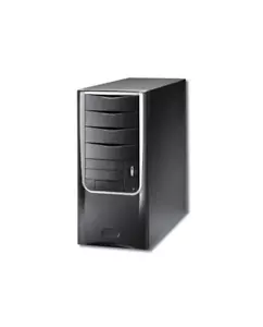 New Vintage AT black chassis, computer case with AT PSU P8 P9 for retro build PC - Picture 1 of 21