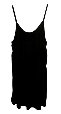 Camiseta sin mangas 7TH ELEMENT para mujer talla grande 1X correa de espagueti cuello redondo negra Foto 1 de 4