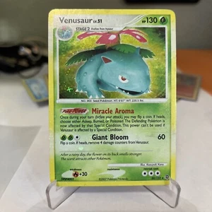 Pokemon TCG Venusaur lv.51 20/132 Secret Wonders Holo Bleed Error mp corner ding - Picture 1 of 9