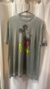Disney Mickey Mouse Washed Looking Tshirt Large - Picture 1 of 2