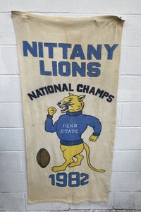 Vintage Penn State Nittany Lions 1982 National Champs Strandtuch RAR Rarität - Bild 1 von 10
