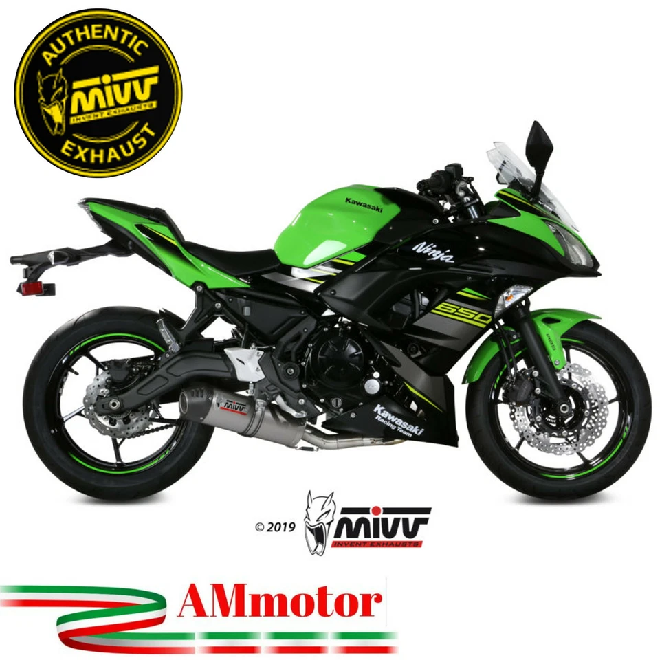 Escape Completo MIVV Oval Titan Carbono Para Kawasaki 650 NINJA 2017-2023