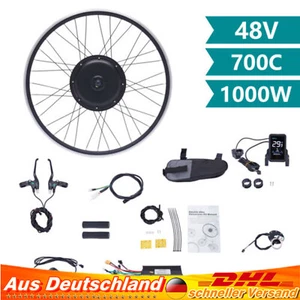 Kit de conversión de bicicleta eléctrica 48 V 1000 W juego de motor de rueda trasera para 28/29 pulgadas impermeable - Imagen 1 de 16