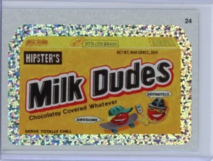 Wacky Packages All New Series 8 MILK DUDES Silver Flash Foil Parallel #24 - Picture 1 of 1