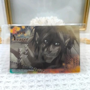 Tarjeta coleccionable de obleas de Attack on Titan Eren Yeager No.10 Episodio 7 Bandai 2014 - Imagen 1 de 7