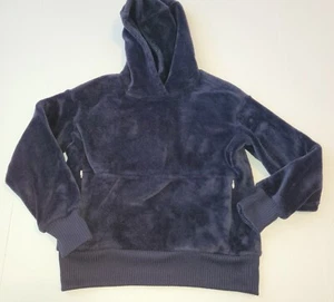 Athleta Girl Plush Hoodie Sweatshirt size Small/ 7 blue - Picture 1 of 3