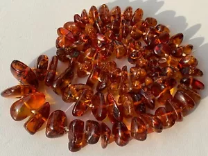 RARE! Natural Vintage Amber Beads Antique Baltic Old Necklace 65,64 gr - Picture 1 of 8