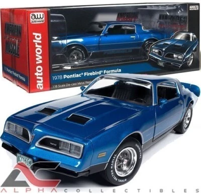AUTOWORLD AMM1331 1:18 1978 PONTIAC FIREBIRD FORMULA (AZUL MARTINIQUE) Foto 1 de 4