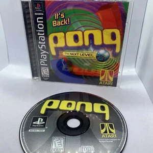 Pong: The Next Level (Sony PlayStation 1 PS1, 1999) COMPLETE CIB FLAWLESS DISC - Picture 1 of 6