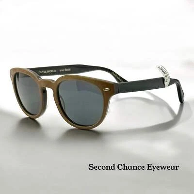 Vintage Oliver Peoples BERLUTI Sheldrake Leather Sunglasses OV5036SQ-FULL KIT - Image 1 of 4