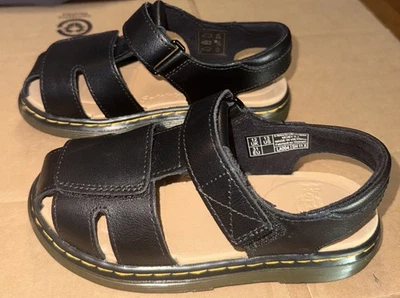 Sandalias Dr. Martens Moby II J niños con correa de tacón talla 13 negras NUEVAS Foto 1 de 4