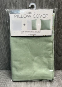 Decorative Pillow Cover 20x20 Modern Throw Cushion Case Home Accent Sage New - Picture 1 of 4