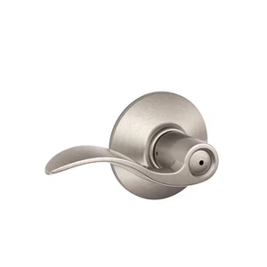 Akzent Satin Nickel Sichtschutz Bett/Bad Türgriff - Bild 1 von 12