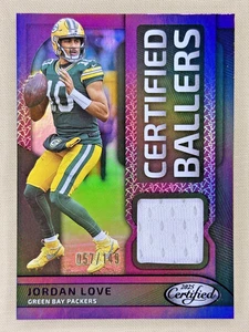 2025 Panini Certified Jordan Love Certified Ballers patch /149 Green Bay Packers - Picture 1 of 2