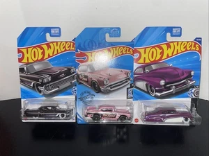 Hot Wheels Rod Squad 3 Stück Hirohata Merc 57’’ Chevy 58’ Impala - Bild 1 von 8