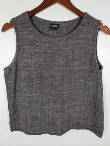 Eileen Fisher Tank Top Womens Medium Linen Viscose Italian Fabric Sleeveless Top - Picture 1 of 9