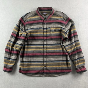 Patagonia Shirt Mens Extra Large Flannel Organic Cotton Stripes Outdoors Hiking - Picture 1 of 9