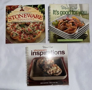 Pampered Chef Cookbooks Lot Of 3- 1 Paperback & 2 Spiral Bound FREE SHIPPING - Picture 1 of 5