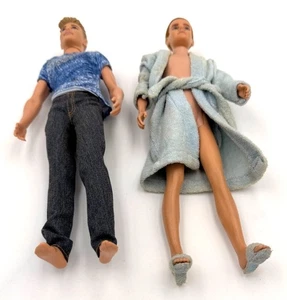 Vintage Ken Dolls 1 with Flocked Hair Ken 12” Outfits Included AS IS - Picture 1 of 6