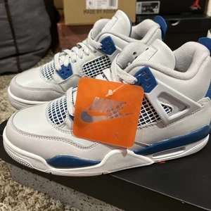 NUEVO Nike Air Jordan 4 Retro Azul Militar (GS) HF4281-141 TALLA 6.5Y (8 Mujer) - Imagen 1 de 7