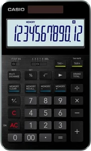 Casio S100X-BK Premium Calculator Aluminum Body Diamond-Cut Finish Black - Picture 1 of 9