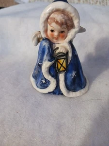 VINTAGE 1958 GOEBEL BLAU GETARNTE "ENGEL MIT LATERNE" FIGUR - ROB412 - SCHÖN! - Bild 1 von 19