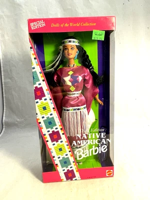 Muñecas Barbie del Mundo Barbie Nativa Americana 3ª Edición Mattel 1994 NRFB Foto 1 de 4