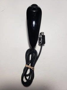 1 OEM Nintendo Wii Nunchuck Joystick For Wii /Wii U - Joy stick only (BLACK) VGC - Picture 1 of 4