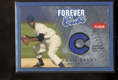 2004 Fleer Greats of the Game #F-EB Ernie Banks Forever Patch /149 #F-EB - Image 1 of 2