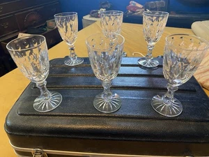 Set Of 6- Seneca Claret Wine Glasses. Georgian 5-3/4” - Picture 1 of 11
