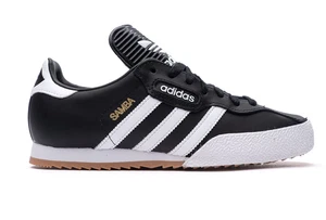 Adidas Samba Super Herren Originals Schwarz Leder Schuhe Turnschuhe Uk Größe 7-12 - Bild 1 von 6