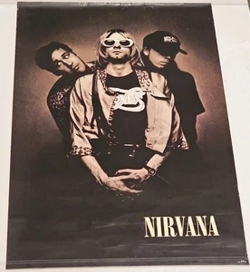 Póster vintage de Nirvana - solo promoción original - 1993 Sub Pop/Geffen RARO🔥 23X35 - Imagen 1 de 9