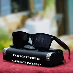 NEU HERREN 80ER AUGEN SONNENBRILLE KUNSTSTOFF VINTAGE SOMMER SCHWARZ COOL TRENDY TÖNE - Bild 1 von 2