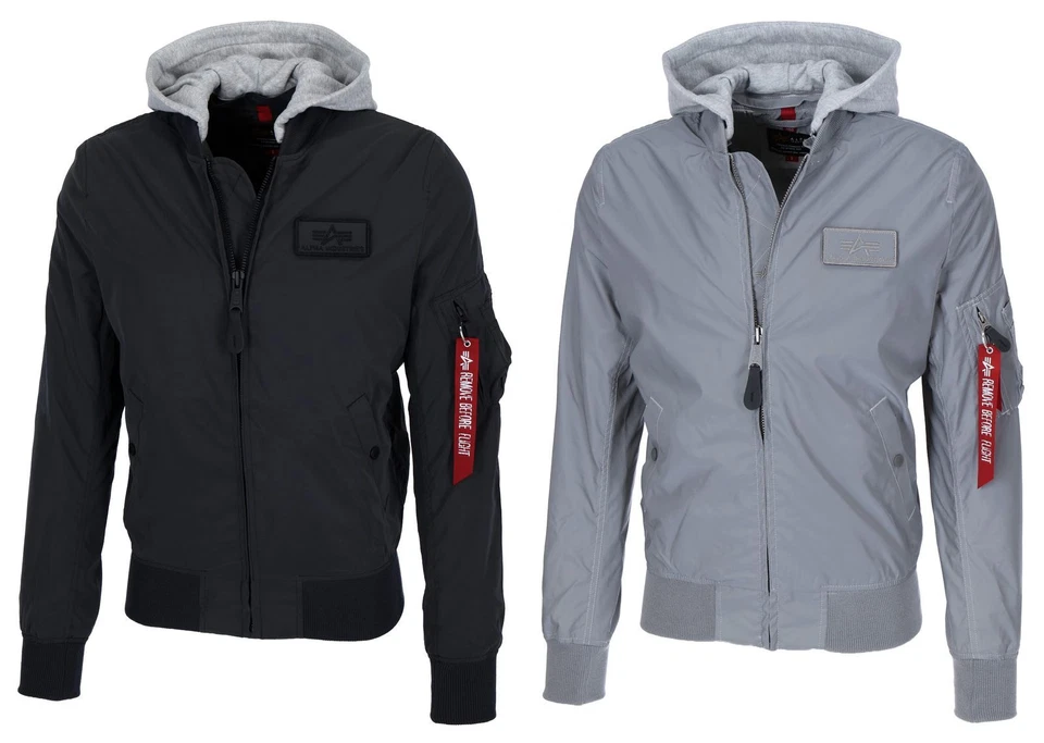 Alpha Industries MA-1 LW Hood Reflective Homme Veste Bomber - Photo 1/1