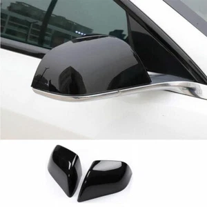 For Tesla Model 3 2017-2023 Bright Black Rear View Side Door Mirror Cover Trim - Bild 1 von 9