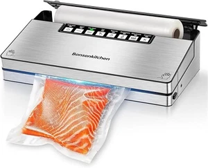 Sigillante sottovuoto cucina bonsen sigillante per alimenti in acciaio inox con 8 in 1 - Foto 1 di 8