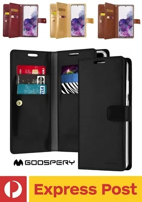 Samsung Galaxy Note 20 Goospery Mansoor Wallet Leather Cash Cardholder Flip Case - Image 1 of 4