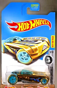 2017 Hot Wheels Treasure Hunt Super Chromes 9/10 PHARODOX Gold w/Teal Wheels 5Sp - Picture 1 of 5
